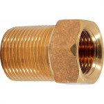 Bucha De Reducao Latao Amarelo Metais Rei 3/4''X1/2'' Longa