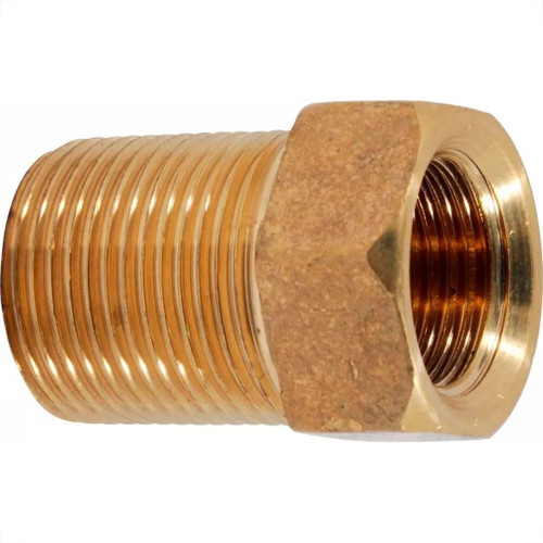 Bucha De Reducao Latao Amarelo Metais Rei 3/4''X1/2'' Longa