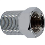 Bucha De Reducao Latao Cromado Metais Rei 3/4''X1/2'' Longa