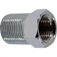 Bucha De Reducao Latao Cromado Metais Rei 3/4''X1/2'' Longa