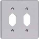 Placa Conjunto Ilumi Cinza 4X4 - 2 Tomadas