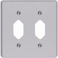 Placa Conjunto Ilumi Cinza 4X4 - 2 Tomadas