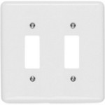 Placa Conjunto Ilumi Stylus Branco 4X4 - 2 Interruptores 250-G