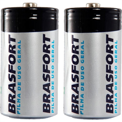 Pilha Brasfort C Media Cartela Com 2 Pecas 6310
