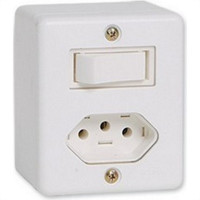 Sistema Box Ilumi 1 Paralelo + Tomada 2 Polos+Terra 10A. Branco - 63280