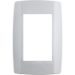 Placa Conjunto Modular Slim 4X2 - 3 Modulos Juntos Branca 8210