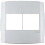 Placa Conjunto Modular Slim 4X4 - 2 Modulos + 2 Modulos Juntos Branca 8308
