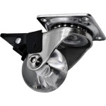 Rodizio Silicone Soprano Base Giratoria Com Trava 35Mm
