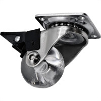 Rodizio Silicone Soprano Base Giratoria Com Trava 35Mm