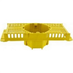Suporte Laje Brascom Com Caixa 25Cm Piso Amarelo - Kit C/10 Pecas