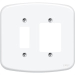 Placa Conjunto Fame Blanc 4X4 F-12 - 1 Interruptor Vertical + 2 Interruptores Horizontais - 945