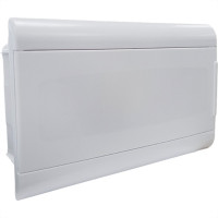 Centrinho Steck Pvc Embutir Branco Para 16 Disjuntores Din Sem Barramento