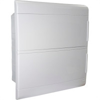Centrinho Steck Pvc Embutir Branco Para 24 Disjuntores Din Sem Barramento