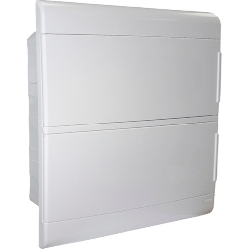 Centrinho Steck Pvc Embutir Branco Para 24 Disjuntores Din Sem Barramento