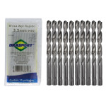 Broca Aco Rapido Brasfort 3,5Mm - 7474 - Kit C/10 Pecas