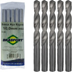 Broca Aco Rapido Brasfort 10 Mm - 7487 - Kit C/5 Pecas