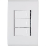 Conjunto Tramontina Com Placa Liz Branca 3 Simples - 57170/070