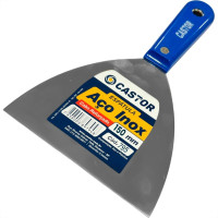 Espatula Castor Aco Inox Cabo Plastico Reforcado Azul 150Mm - 795