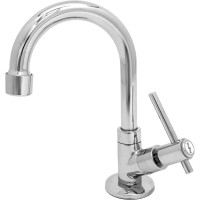 Torneira Bica Movel Lavatorio Metal Bognar 1195 - C-64 - 1/4 Volta Cromada