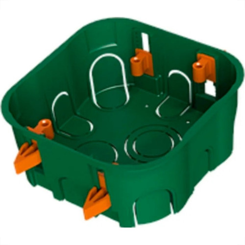 Caixinha De Luz Pvc Para Drywall Ribeiro Fabril Verde 4X4 - Kit C/10 Pecas