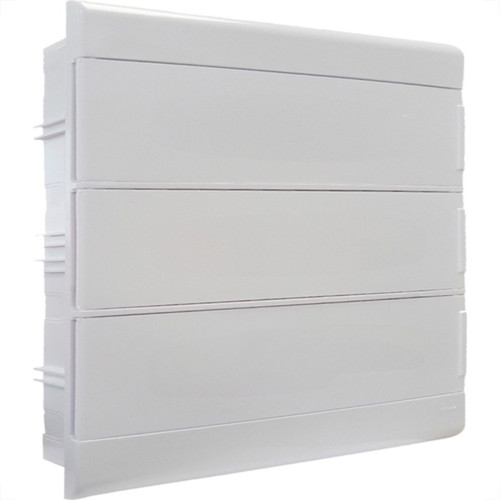 Centrinho Steck Pvc Embutir Branco Para 36 Disjuntores Din Sem Barramento