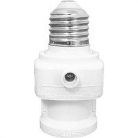 Sensor Fotocelula Acende Quando Escurece Com Soquete E-27 Qualitronix Bivolt Qr52M