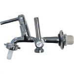 Torneira Maquina De Lavar/Tanque Metal Bognar 1131 Soft - C-29 - 1/2'' E 3/4'' Cromada - 1/4 Volta