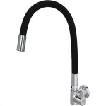 Torneira Gourmet Flex Parede Bica Movel Metal Hydramotion Preta - 1/4 Volta