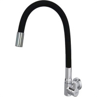 Torneira Gourmet Flex Parede Bica Movel Metal Hydramotion Preta - 1/4 Volta
