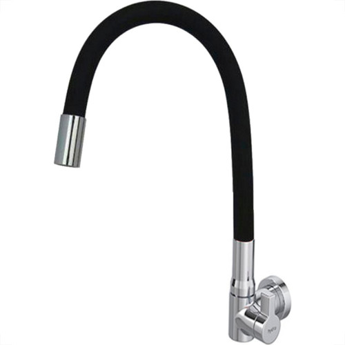 Torneira Gourmet Flex Parede Bica Movel Metal Hydramotion Preta - 1/4 Volta