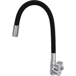 Torneira Gourmet Flex Mesa Bica Movel Metal Hydramotion Cozinha Preta Cromada - 1/4 Volta