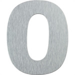 Numero Residencial Atlas Escovado No.0 - 12,5Cm