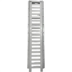Grelha Plastica Reforcada Linear Estrela Com Porta Grelha 10X50Cm Branca - 1700