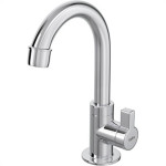 Torneira Bica Movel Pia Mesa Abs Hydraplus Plastica Metalizada - 1/4 De Volta