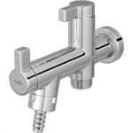Torneira Maquina De Lavar/Tanque Abs Hydraplus 1/2'' E 3/4'' Metalizada 1/4 De Volta - 1155