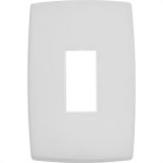 Placa Pial Plus+ Branca 4X2 - 1 Modulo Horizontal - 618501Bc