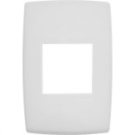 Placa Pial Plus+ Branca 4X2 - 2 Modulos - 618502Bc