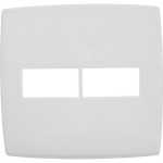 Placa Pial Plus+ Branca 4X4 - 1 Modulo Horizontal + 1 Modulo Horizontal - 618511