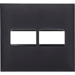 Placa Pial Plus+ Preta 4X4 - 1 Modulo + 1 Modulo Horizontal