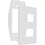 Placa Steck Linha Stella Branca 4X2 - 2 Modulos Separados Horizontais Com Suporte 869370