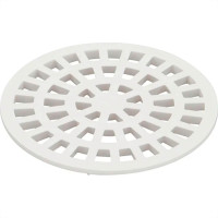 Grelha Plastica Redonda Branca Krona 15X15Cm - Nr56