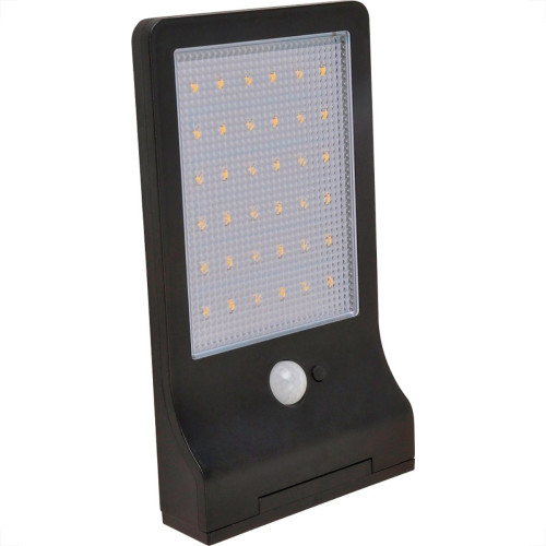 Luminaria De Led Gaya Solar Com Sensor De Presenca Ip65 - 3000K - 7.2W - 108Lm - 9655
