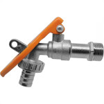 Torneira Esfera Jardim Com Porta Cadeado Ajax 1/2'' X 3/4''