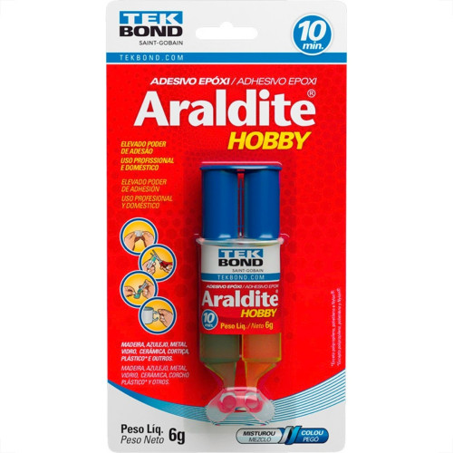 Araldite Tekbond Epoxi Seringa Hobby (10 Minutos) 6G