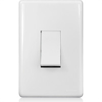 Conjunto Steck Linha Stella Com Placa 1 Simples 10A. Vertical - 869110