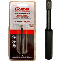 Broca Diamantada Cortag 8Mm - 62129