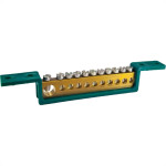 Barramento Steck Terra 11 Terminais Verde- Sbt11