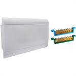 Centrinho Steck Pvc Embutir Branco Para 16 Disjuntores Din Com Barramento