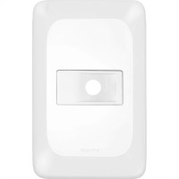 Placa Pial Pop Branca 4X2 - Saida Fio Lgp20F