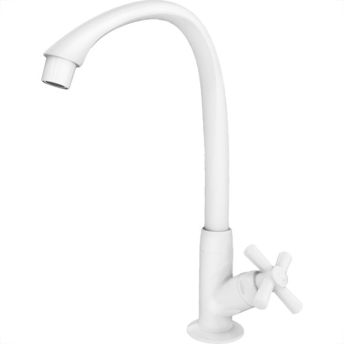 Torneira Bica Movel Pia Mesa Abs Tigre Cross 1/2'' Branca